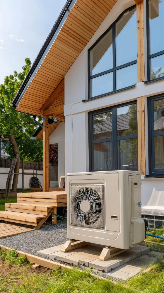 freistehende wärmepumpe